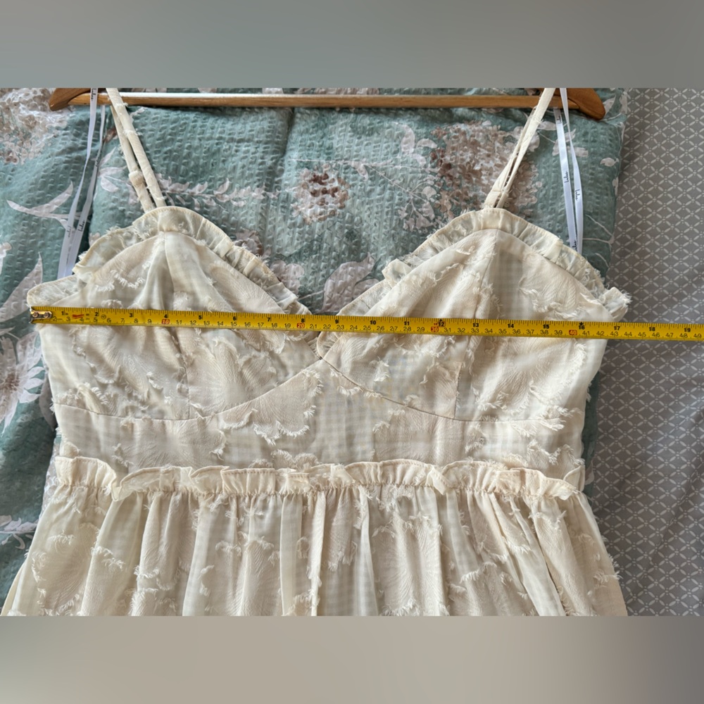 Lulu’s Charm and Charisma Cream Burnout Floral Midi Dress - Picture 13 of 16